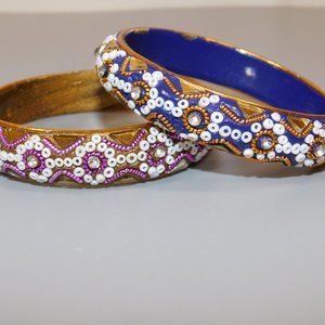 Beaded Bangle Bracelets From India